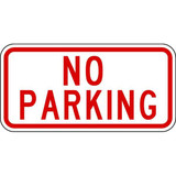 Lyle No Parking Sign,6" x 12" NPP-004-12HA