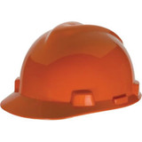 MSA V-Gard® Standard Slotted Cap w/ Fas-Trac® Suspension, Orange, 1/Each