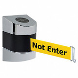 Tensabarrier Belt Barrier, Chrome,Belt Color Yellow  897-15-W-1P-NO-YAX-A