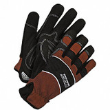 Bdg Gloves,Black/Brown,Shirred Slip-On,S 20-1-10009-S