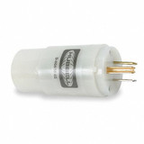 Hubbell Plug Config Adapter,Wht,5-15P,2500W HBL2271
