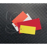 See All Industries Blank Shipping Tag,Vinyl,Colored,PK25 TUF-G02OW