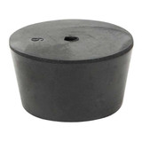 Sim Supply Stopper,Sz 7,30 mm BDia,Black,0,PK15  7-1H