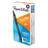 Paper Mate Gel Pens,Textured,Plastic,PK12  2095468