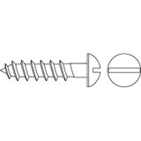 Sim Supply Rd Hd Wood Scrw,Zinc,#6,3/4"L,PK100  WSRI0-600750-100P