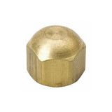 Mueller 1/4" SAE Cap,Brass,700 psi Max. A 04544