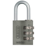 Abus Combination Padlock,1 3/8in,Rectgle,Blck  145/30 Black