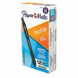 Paper Mate Gel Pens,Textured,Plastic,PK12  2095476