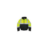 Hi-Viz Class 3 Hooded Bomber Jacket, Yellow, 2XL 690-1511