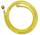 72" Yellow R134a Hose with Shut-Off Valve, 1/2" Acme-F 84722