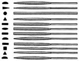 Swiss Pattern File Set, 12pc 75-130-062