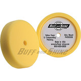 8" x 2" Recessed back yellow foam grip pad "Polishing pad" 3000G