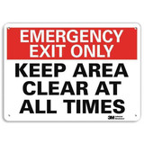 Lyle Emergency Sign,10 in x 14 in,Aluminum U7-1088-NA_14x10