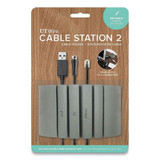 UT Wire® Cable Station 2, 4.75" X 2.75" Gray UTW-CS04-GY