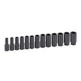 13-Piece 3/8 in. Drive 6-Point Metric Deep Magnetic Impact Socket Set 1213MDG