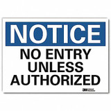 Lyle Notice Sign,5inx7in,Reflective Sheeting U5-1368-RD_7X5