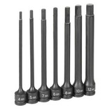 SOCKET IMPACT SET 3/8DR 7PC METRIC HEX 6 LONG 1267MH