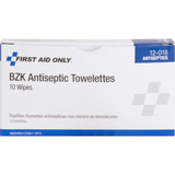 First Aid Only Topical Antiseptic,Wipes,PK10 12-018