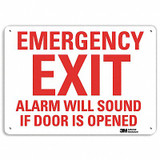 Lyle Emergency Sign,10 in x 14 in,Aluminum U7-1078-NA_14x10