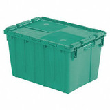 Orbis Attached Lid Container,Green,Solid,HDPE FP182 GREEN