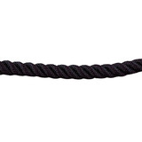 Lawrence Metal Barrier Rope,1-1/2 In x 6 ft,Black ROPE-TWST-33-06/0-X-XXXX-XX