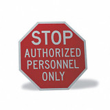 Lyle Rflct Auth Personnel Stop Sign,12x12in ST-014-12HA