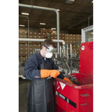Condor Bib Apron,Universal,Black,SBR 4T299
