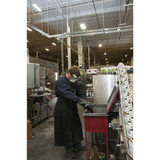 Condor Bib Apron,Universal,Black,SBR 4T299