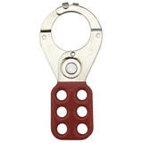 Condor Lockout Hasp,6 Lock,Red 7645