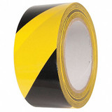 Incom Manufacturing Floor Tape,Black/Yellow,2 inx54 ft,Roll  VHT210