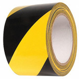 Incom Manufacturing Floor Tape,Black/Yellow,3 inx54 ft,Roll  VHT310