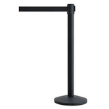 Queueway Barrier Post with Belt,Metal,7-1/2 ft. L  QWAYPOST-33-B9