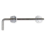 Manufacturer Varies Cane Bolt,1/2 In. W,Silver 4PB57