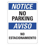 Lyle No Parking Sign,14inx10in,NonPVC Polymer LCU5-0315-NP_10x14