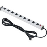 Global Industrial Power Strip 9 Outlets 15A 25""L 15' Cord