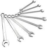 8 Pc. Fully Polished Metric V-Groove Combination Wrench Set 9919M