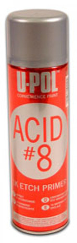 U-POL Premium Aerosols: Acid #8 Acid Etch Primer, Black, 15oz UP0837