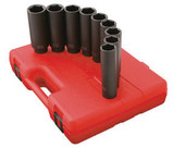 1/2" Drive, Metric 5" Extra Long Deep Impact Socket Set, 12 Pc. 2851