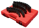 1/2" Drive, 12 Pt. Metric Master Impact Socket Set, 39 Pc. 2699