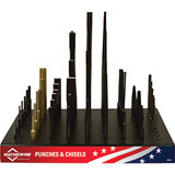 Mayhew&#8222;&Cent; 57-Piece Punch And Chisel Display 80247