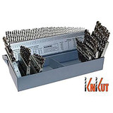KnKut 115 Piece Jobber Length Drill Bit Set Numbers, Letters, Fractions 115KK5
