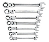 7 pc. SAE Flex Head Combination Ratcheting GearWrenchª Set 9700