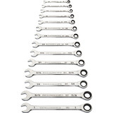 14 Piece  90-Tooth 12 Pt SAE Ratcheting Comb WR 86959