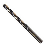 Black & Gold Fractional Straight Shank Jobber Length Drill Bit, 9/32” 3019018B