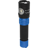 Metal Dual-Light™ Rechargeable Flashlight w/Holster - Blue USB-578XL-BL