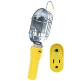 Replacement Incandescent Work Light Head w/Metal Guard & Single Outlet SL-204