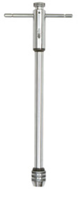 T-Handle Ratcheting Tap Wrench, 12" Extended Length for Tap Sizes 1/4"-1/2", Carded 21212