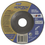 Type 27 NorZon+ Depressed Center Wheel, 5" Dia, 5/8" Thick, 5/8" Arbor, 20 Grit