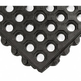 Wearwell Interlock Drainage Mat,Black,3 ft.x3 ft. 572