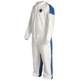 Dupont Coveralls,M,Blue/Wht,Tyvek 400 D,PK25 TD125SWBMD0025CM